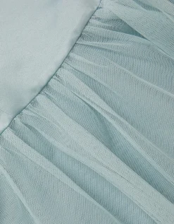 Satin Bridesmaid Dress Green
