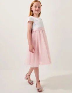 Satin Bridesmaid Dress Pink
