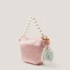 Satin Pearl Charm Bag