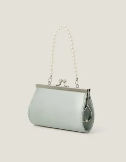 Satin Rose Bow Mini Bag