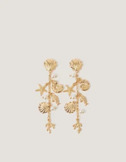 Sea Charm Drop Earrings