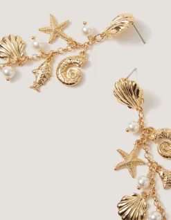 Sea Charm Drop Earrings