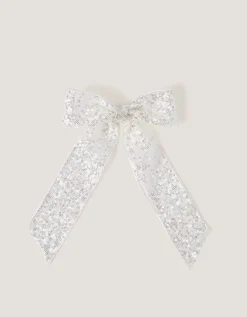 Sequin Bow Hair Clip