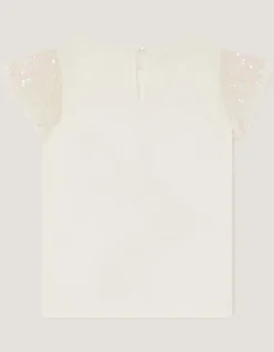 Sequin Bunny T-Shirt Ivory