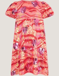 Sequin Heart Party Dress Multi