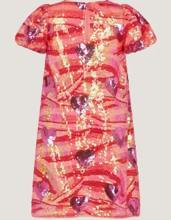 Sequin Heart Party Dress Multi