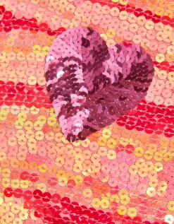 Sequin Heart Party Dress Multi