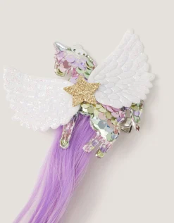 Sequin Unicorn Fake Hair Clip
