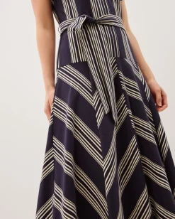 Shilta Stripe Jersey Maxi Dress Blue