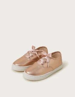 Shimmer Plimsoll Trainers Gold