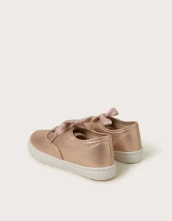 Shimmer Plimsoll Trainers Gold