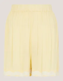 Sienna Ricrac Crinkle Shorts Yellow