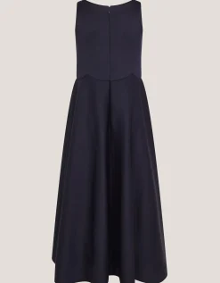 Sleeveless Sequin Prom Dress Blue