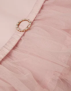 Sleeveless Tiered Party Dress Pink