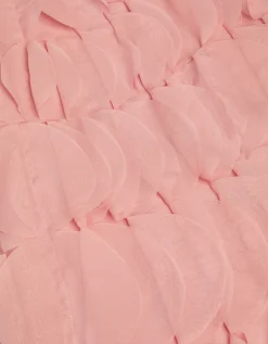 Strappy Scallop Frill Dress Pink
