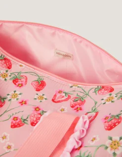 Strawberry Gingham Duffle Bag