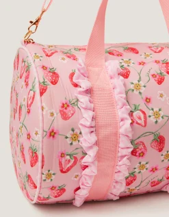 Strawberry Gingham Duffle Bag