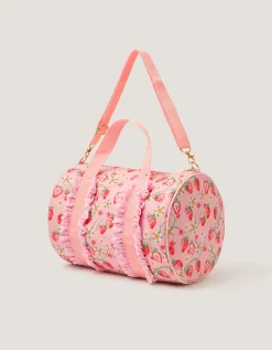 Strawberry Gingham Duffle Bag