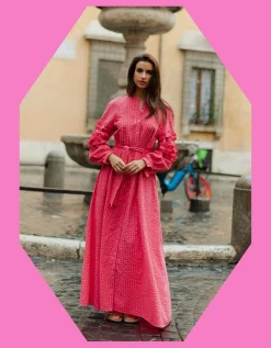 Sundress Magnolia Long Sleeve Frill Maxi Dress