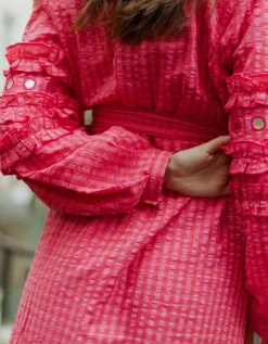 Sundress Magnolia Long Sleeve Frill Maxi Dress