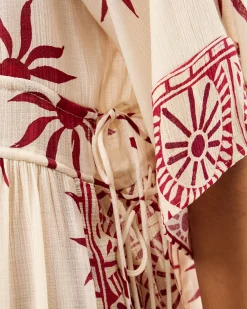 Sunnie Midi Beach Dress Ivory
