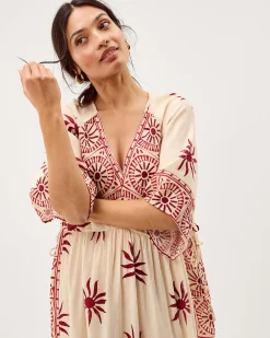 Sunnie Midi Beach Dress Ivory