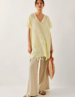 Suzie Tassel Kaftan Cover Up Yellow