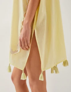 Suzie Tassel Kaftan Cover Up Yellow