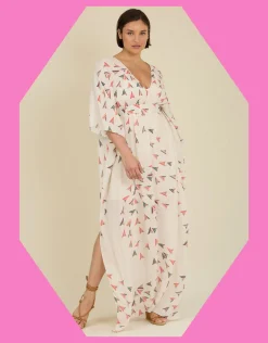 Tallulah and Hope Salina Kaftan White