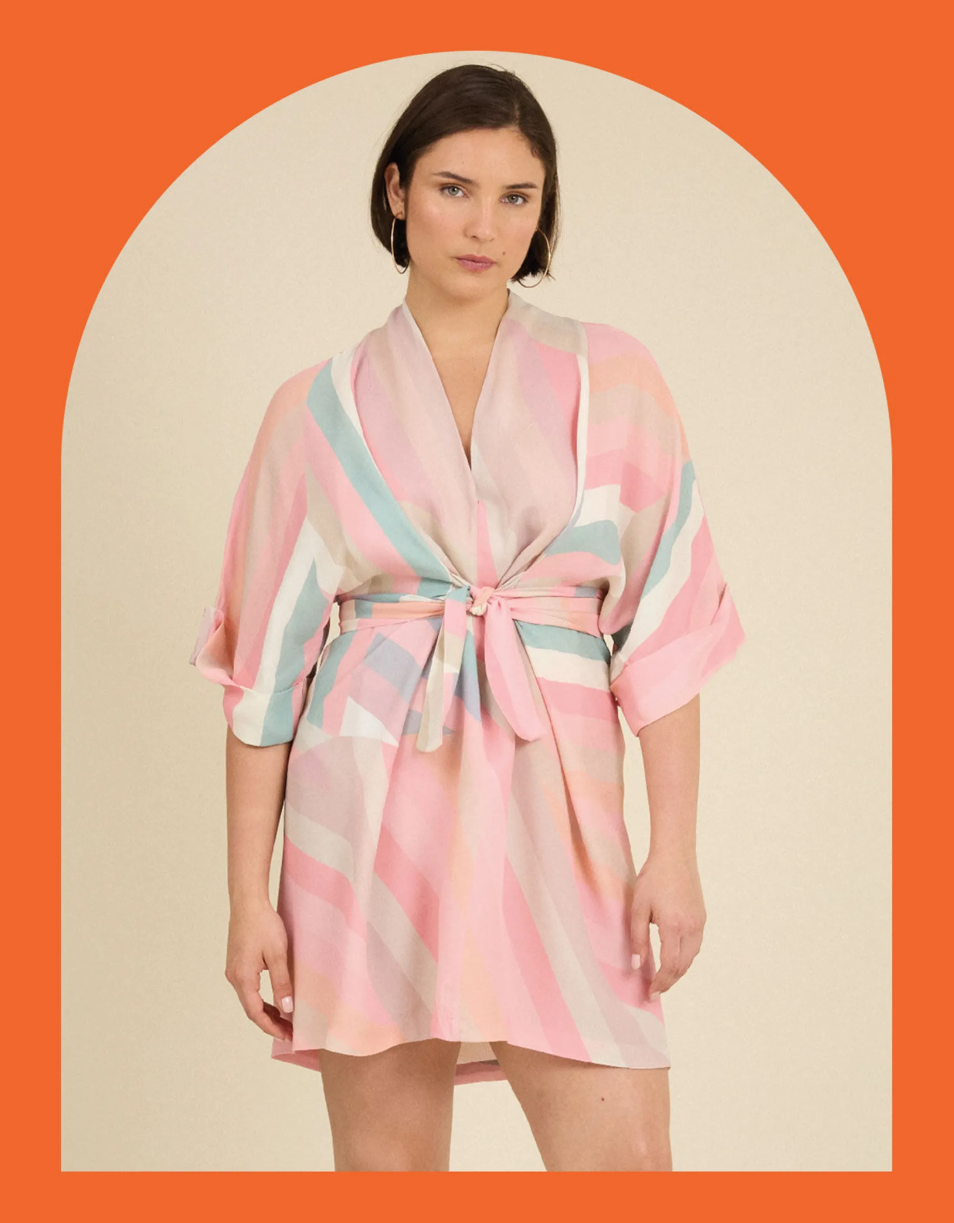 Tallulah and Hope Stripe Mini Dress Multi