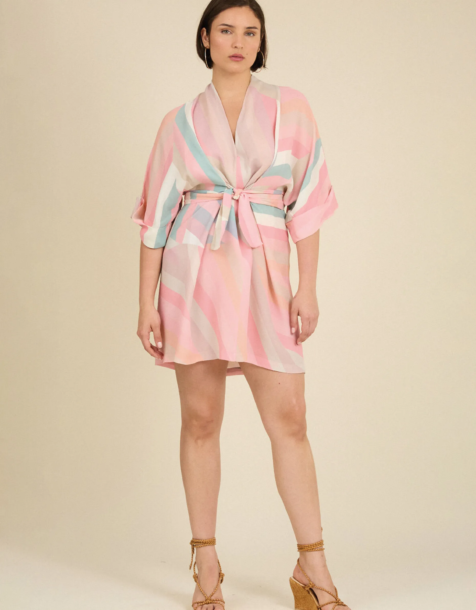 Tallulah and Hope Stripe Mini Dress Multi