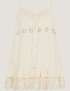 Tessa Lace Swing Top Ivory