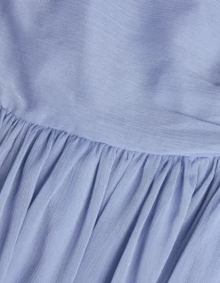 Texas One-Shoulder Prom Dress Blue