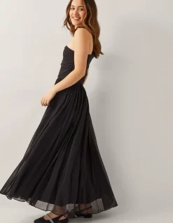 Texas One-Shoulder Prom Dress Black