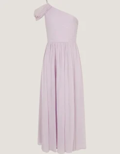 Texas One-Shoulder Prom Dress Purple