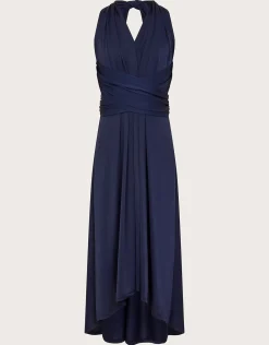 Tia Twist Prom Dress Blue