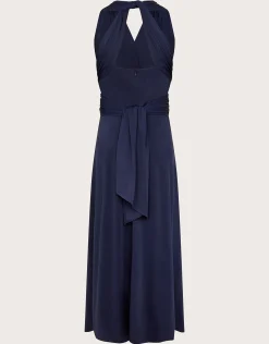 Tia Twist Prom Dress Blue