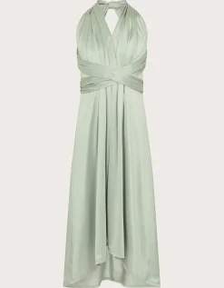 Tia Twist Prom Dress Green