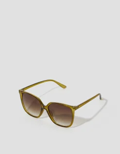 Tinted Square Sunglasses Green