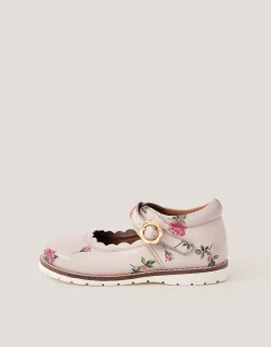 Toddler Leather Mary Janes Multi