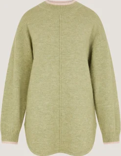Tori Oversized Tipped Jumper Green