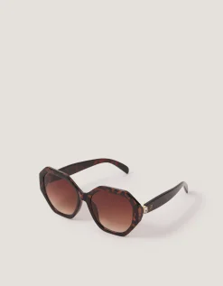 Tort Hexagonal Sunglasses