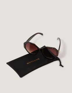 Tort Hexagonal Sunglasses