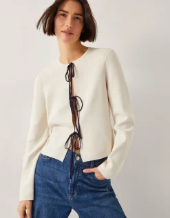 Tula Tie Cardigan Ivory