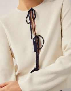 Tula Tie Cardigan Ivory