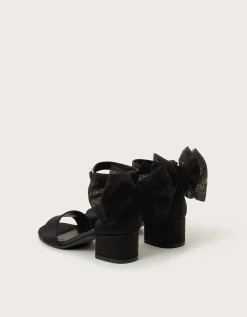 Two-Part Bow Heels Black