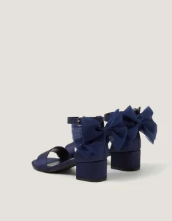 Two-Part Bow Heels Blue