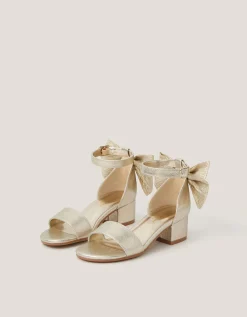 Two-Part Bow Heels Gold