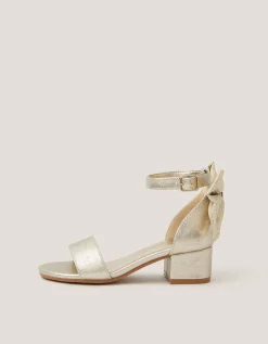 Two-Part Bow Heels Gold