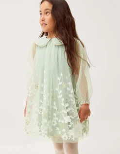 Veronica Floral Tulle Party Dress Green